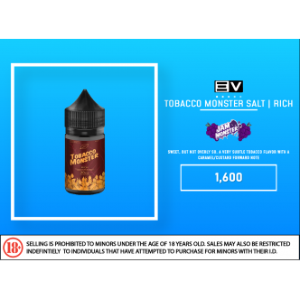 Tobacco Monster Salt - Rich
