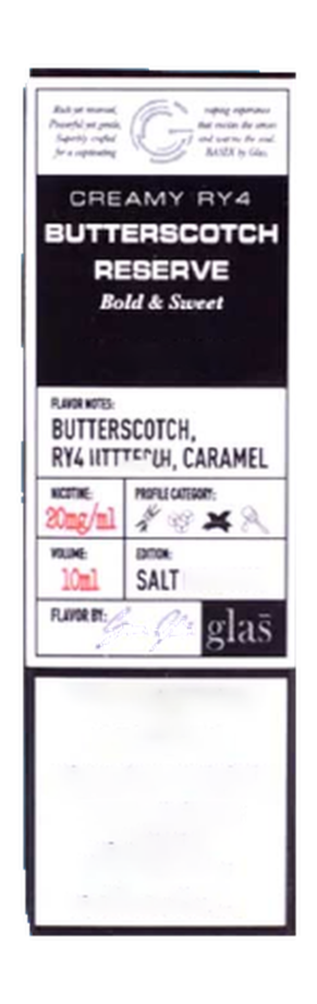 Glas BSX Salt - Butterscotch Reserve 10ML