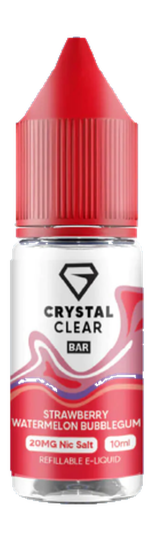 Crystal Clear Bar Salt - Strawberry Watermelon Bubblegum 10ml